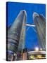 Petronas Towers and Malaysian National Flag, Kuala Lumpur, Malaysia-Gavin Hellier-Stretched Canvas