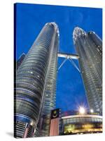 Petronas Towers and Malaysian National Flag, Kuala Lumpur, Malaysia-Gavin Hellier-Stretched Canvas