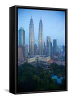 Petronas Towers at Daybreak, Kuala Lumpur, Malaysia, Southeast Asia, Asia-Frank Fell-Framed Stretched Canvas