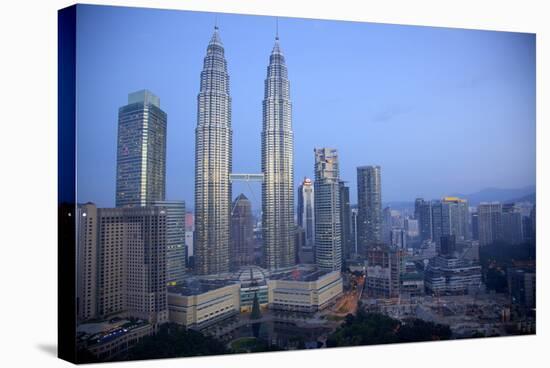 Petronas Towers at Daybreak, Kuala Lumpur, Malaysia, Southeast Asia, Asia-Frank Fell-Stretched Canvas