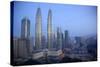 Petronas Towers at Daybreak, Kuala Lumpur, Malaysia, Southeast Asia, Asia-Frank Fell-Stretched Canvas