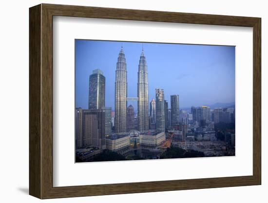 Petronas Towers at Daybreak, Kuala Lumpur, Malaysia, Southeast Asia, Asia-Frank Fell-Framed Photographic Print