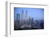 Petronas Towers at Daybreak, Kuala Lumpur, Malaysia, Southeast Asia, Asia-Frank Fell-Framed Photographic Print