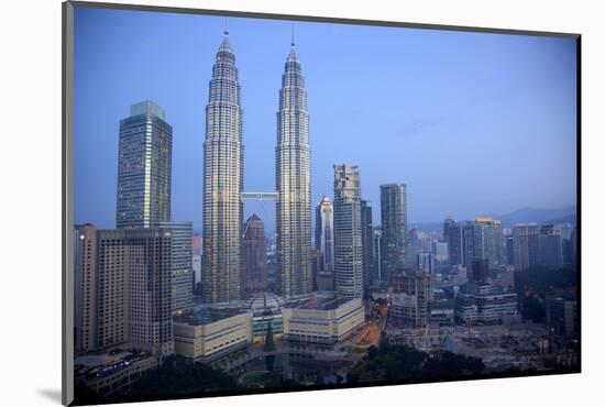 Petronas Towers at Daybreak, Kuala Lumpur, Malaysia, Southeast Asia, Asia-Frank Fell-Mounted Photographic Print