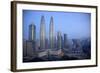 Petronas Towers at Daybreak, Kuala Lumpur, Malaysia, Southeast Asia, Asia-Frank Fell-Framed Photographic Print