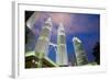 Petronas Towers at Night, Kuala Lumpur, Malaysia, Southeast Asia, Asia-Frank Fell-Framed Photographic Print