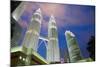 Petronas Towers at Night, Kuala Lumpur, Malaysia, Southeast Asia, Asia-Frank Fell-Mounted Photographic Print