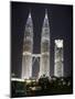 Petronas Towers at Night, Kuala Lumpur, Malaysia, Southeast Asia-Angelo Cavalli-Mounted Photographic Print