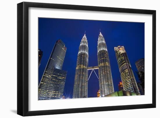 Petronas Towers, Klcc (Kuala Lumpur City Center), Kuala Lumpur, Malaysia, Southeast Asia, Asia-Tuul-Framed Photographic Print