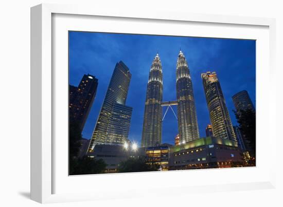 Petronas Towers, Klcc (Kuala Lumpur City Center), Kuala Lumpur, Malaysia, Southeast Asia, Asia-Tuul-Framed Photographic Print