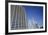 Petronas Twin Towers and Business Building on Left, Kuala Lumpur, Malaysia, Southeast Asia-Charcrit Boonsom-Framed Photographic Print