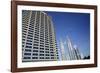 Petronas Twin Towers and Business Building on Left, Kuala Lumpur, Malaysia, Southeast Asia-Charcrit Boonsom-Framed Photographic Print