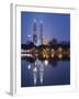 Petronas Twin Towers and Lake, Titiwangsa Park, Kuala Lumpur, Malaysia-Demetrio Carrasco-Framed Photographic Print