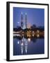 Petronas Twin Towers and Lake, Titiwangsa Park, Kuala Lumpur, Malaysia-Demetrio Carrasco-Framed Photographic Print