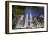 Petronas Twin Towers at night, Kuala Lumpur, Malaysia, Southeast Asia, Asia-Matthew Williams-Ellis-Framed Photographic Print