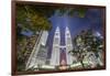 Petronas Twin Towers at night, Kuala Lumpur, Malaysia, Southeast Asia, Asia-Matthew Williams-Ellis-Framed Photographic Print