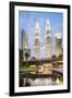 Petronas Twin Towers at night, Kuala Lumpur, Malaysia, Southeast Asia, Asia-Matthew Williams-Ellis-Framed Photographic Print