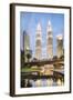 Petronas Twin Towers at night, Kuala Lumpur, Malaysia, Southeast Asia, Asia-Matthew Williams-Ellis-Framed Photographic Print