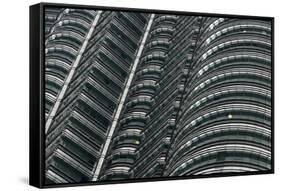 Petronas Twin Towers, Close-Up, Kuala Lumpur, Malaysia, Southeast Asia-Nick Servian-Framed Stretched Canvas