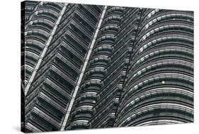 Petronas Twin Towers, Close-Up, Kuala Lumpur, Malaysia, Southeast Asia-Nick Servian-Stretched Canvas