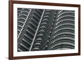 Petronas Twin Towers, Close-Up, Kuala Lumpur, Malaysia, Southeast Asia-Nick Servian-Framed Photographic Print