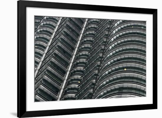 Petronas Twin Towers, Close-Up, Kuala Lumpur, Malaysia, Southeast Asia-Nick Servian-Framed Photographic Print