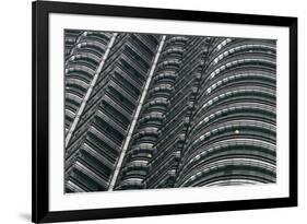 Petronas Twin Towers, Close-Up, Kuala Lumpur, Malaysia, Southeast Asia-Nick Servian-Framed Photographic Print