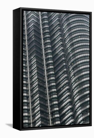 Petronas Twin Towers, Close-Up, Kuala Lumpur, Malaysia, Southeast Asia-Nick Servian-Framed Stretched Canvas