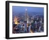 Petronas Twin Towers from Kl Tower, Kuala Lumpur, Malaysia-Demetrio Carrasco-Framed Photographic Print