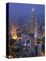 Petronas Twin Towers from Kl Tower, Kuala Lumpur, Malaysia-Demetrio Carrasco-Stretched Canvas