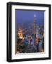 Petronas Twin Towers from Kl Tower, Kuala Lumpur, Malaysia-Demetrio Carrasco-Framed Photographic Print