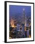 Petronas Twin Towers from Kl Tower, Kuala Lumpur, Malaysia-Demetrio Carrasco-Framed Photographic Print