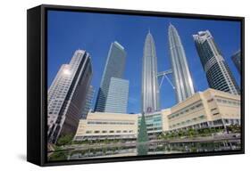 Petronas Twin Towers, Kuala Lumpur, Malaysia, Southeast Asia, Asia-Frank Fell-Framed Stretched Canvas