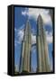 Petronas Twin Towers, Kuala Lumpur, Malaysia-Chris Mouyiaris-Framed Stretched Canvas