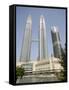 Petronas Twin Towers, One of the Tallest Buildings in the World, Kuala Lumpur, Malaysia-Richard Nebesky-Framed Stretched Canvas