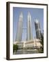 Petronas Twin Towers, One of the Tallest Buildings in the World, Kuala Lumpur, Malaysia-Richard Nebesky-Framed Photographic Print