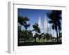 Petronas Twin Towers Seen from Public Park, Kuala Lumpur, Malaysia, Southeast Asia-Charcrit Boonsom-Framed Photographic Print