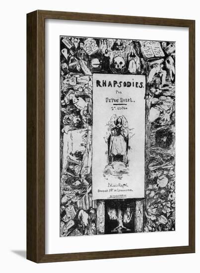 Petrus Borel title page-Celestin Francois Nanteuil-Framed Giclee Print