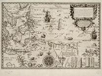 Map of Africa and Brazil, Amsterdam, ca. 1595-Petrus Plancius-Stretched Canvas