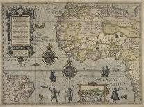 Map of Africa and Brazil, Amsterdam, ca. 1595-Petrus Plancius-Stretched Canvas