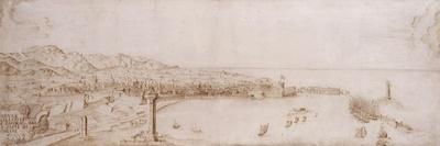 A Panoramic View of Livorno-Petrus Tola-Framed Giclee Print