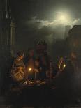 A Market Square at Night, Brussels, 1870-Petrus van Schendel-Giclee Print