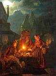 A Candlelit Interior with a Lady Seated at a Table, 1865-Petrus van Schendel-Giclee Print