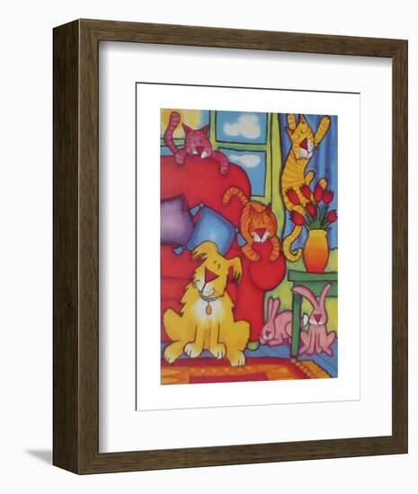 Pets At Play-Julia Hulme-Framed Art Print