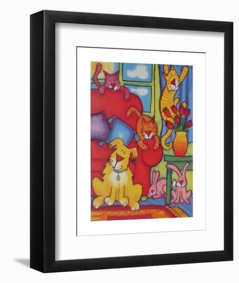 Pets At Play-Julia Hulme-Framed Art Print