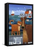 Pets by the Sea-Peter Adderley-Framed Stretched Canvas