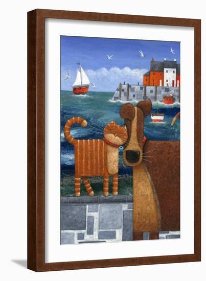 Pets by the Sea-Peter Adderley-Framed Art Print