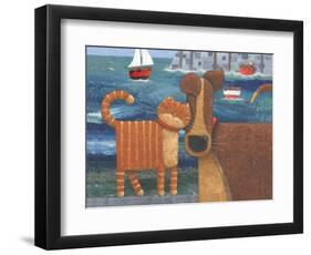 Pets by the Sea-Peter Adderley-Framed Art Print