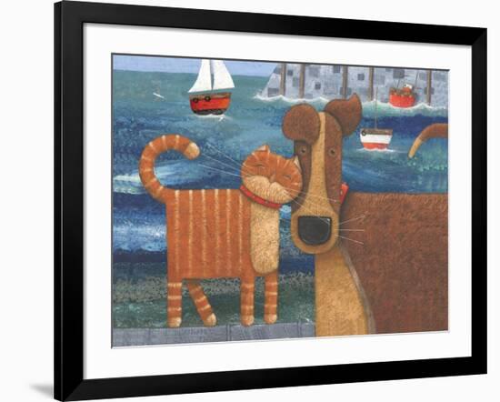 Pets by the Sea-Peter Adderley-Framed Art Print