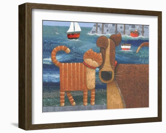 Pets by the Sea-Peter Adderley-Framed Art Print